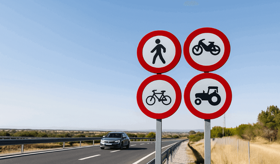  altura de las señales viales