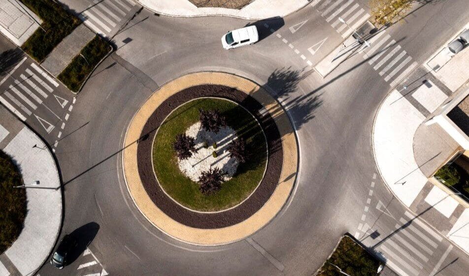 señalización en glorietas