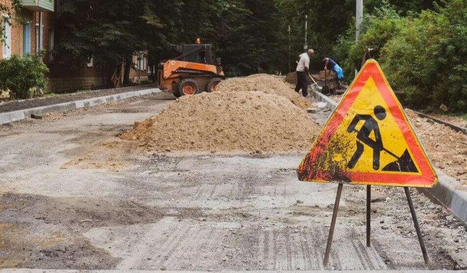 errores de señalizacion en zona de obra